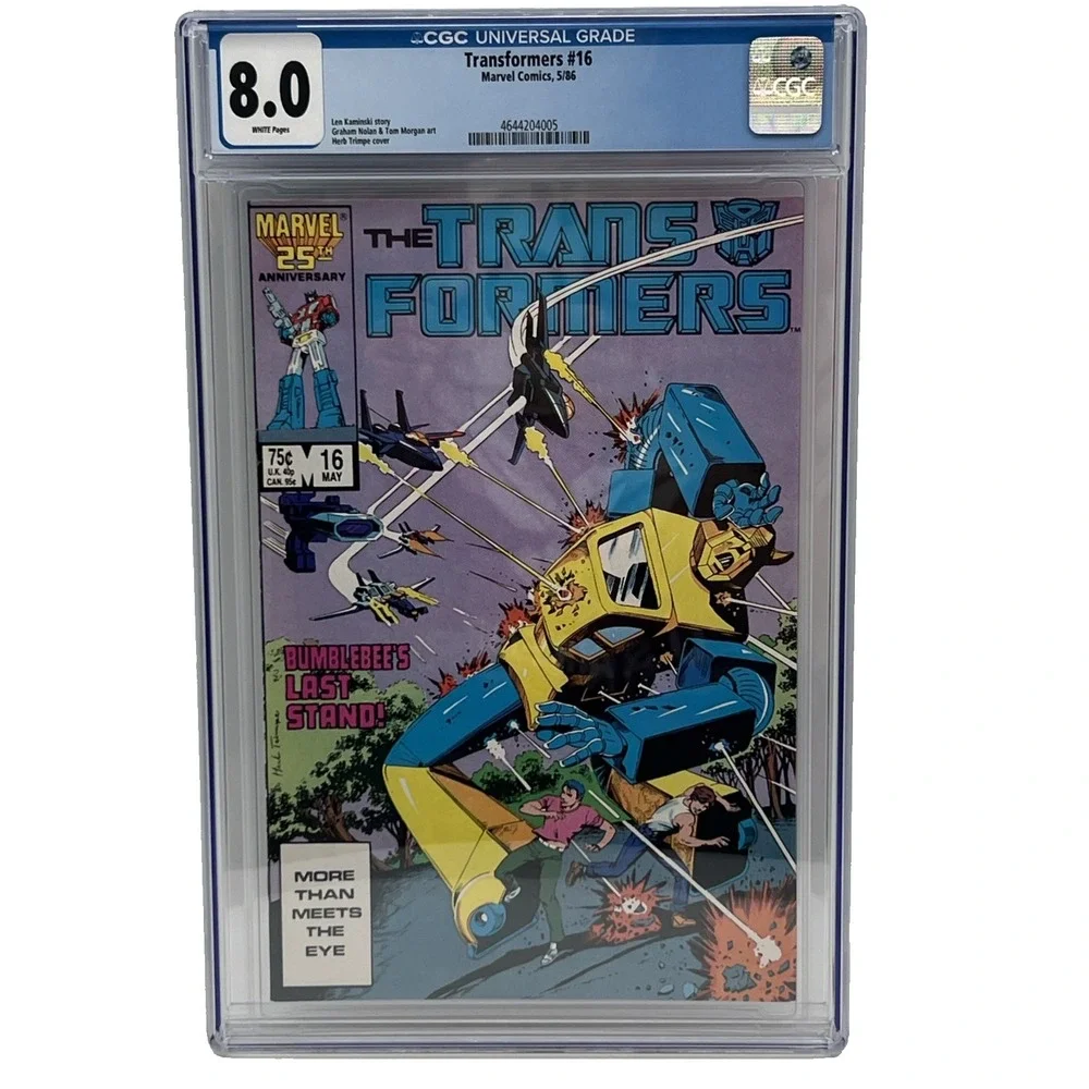 TRANSFORMERS‎ #16 (1986) CGC 8.0 WHITE PAGES